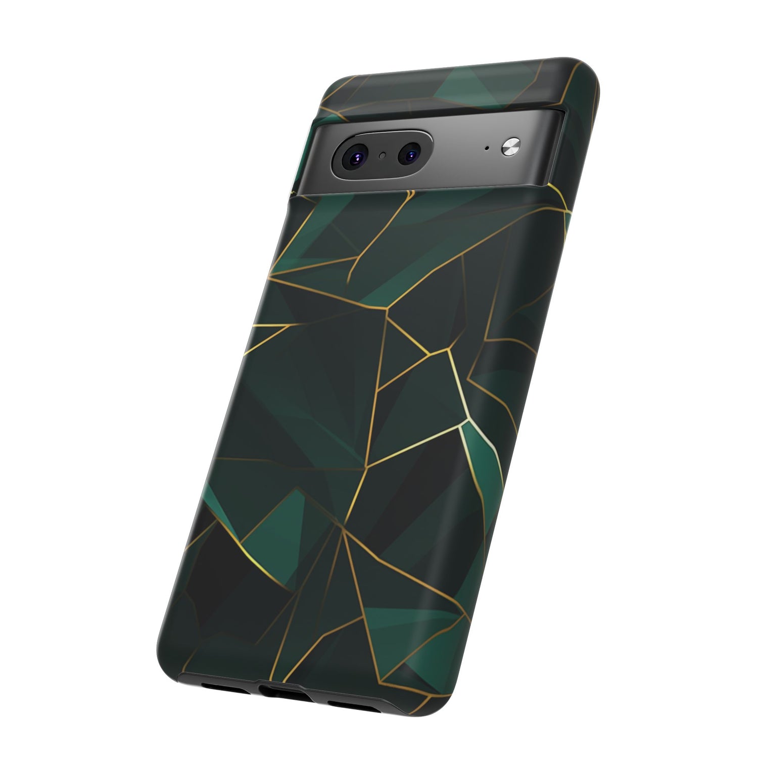 Emerald Veil - Geometric Luxe Phone Case