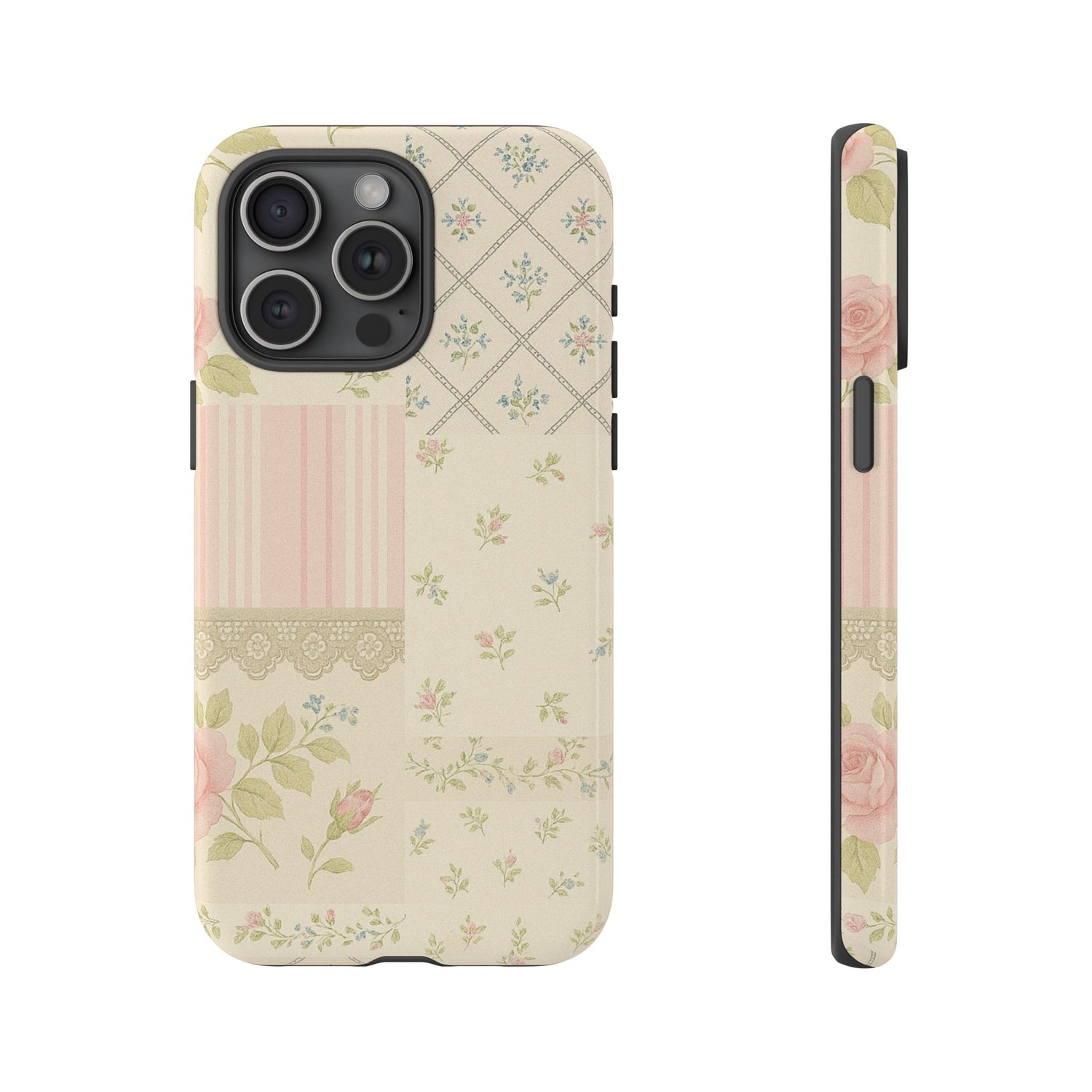 Floral Phone Case, Floral Tough Case, Protective Phone Case, Flower Case, Tough Phone Cover, Floral Tech Accessory iPhone 15 Pro Max Glossy