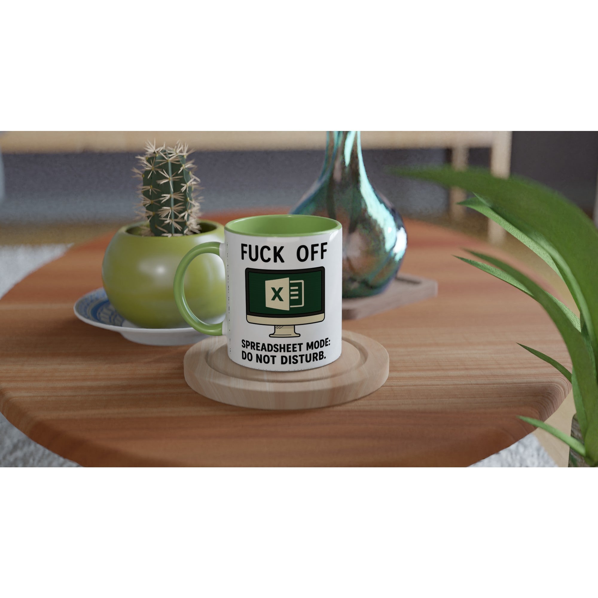 F*ck Off - Spreadsheet Mode: Do Not Disturb Mug, Excel Spreadsheet Gift, Office Humor, 11oz, Funny Accountant, PMO, Data Analyst Coffee Cup