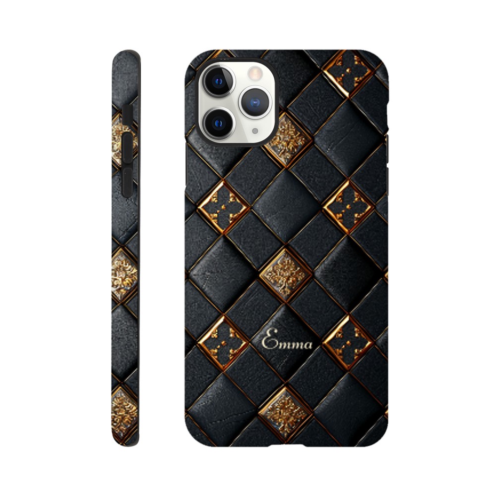 Personalized iPhone 16 and 15 Pro Max Cover,Luxury Checkers Pattern Tough Case,Custom Design,iPhone 16,15,14,13,12,11 iPhone 11 Pro Max