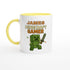 Personalized Minecraft Gamer Mug - Custom 11oz Ceramic Coffee Cup for Gamers Ceramic Yellow