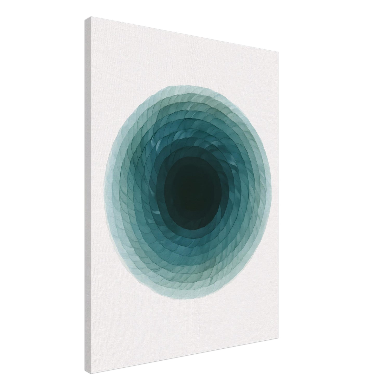 Deep Tranquility Canvas – Abstract Watercolor Spiral Art Print - Slim Canvas - Wall Art 60x80 cm 24x32″