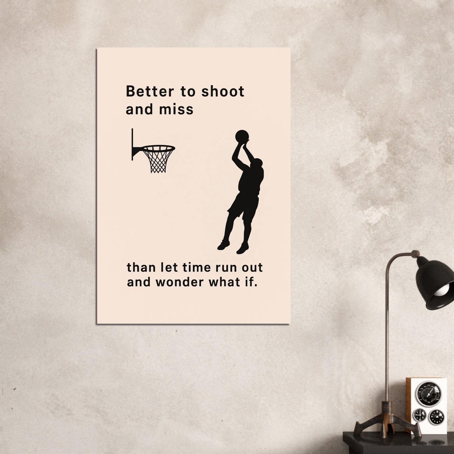 Motivational Basketball Poster - &