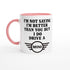 Funny Mini Mug - 11oz Car Driver Gift, Bold Statement Coffee Cup in multiple colors Ceramic Pink