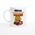 Personalized Mario Kart Gamer Mug - Princess Peach Mug - Funny Gift for Gamers - 11oz Ceramic Coffee Cup Ceramic White