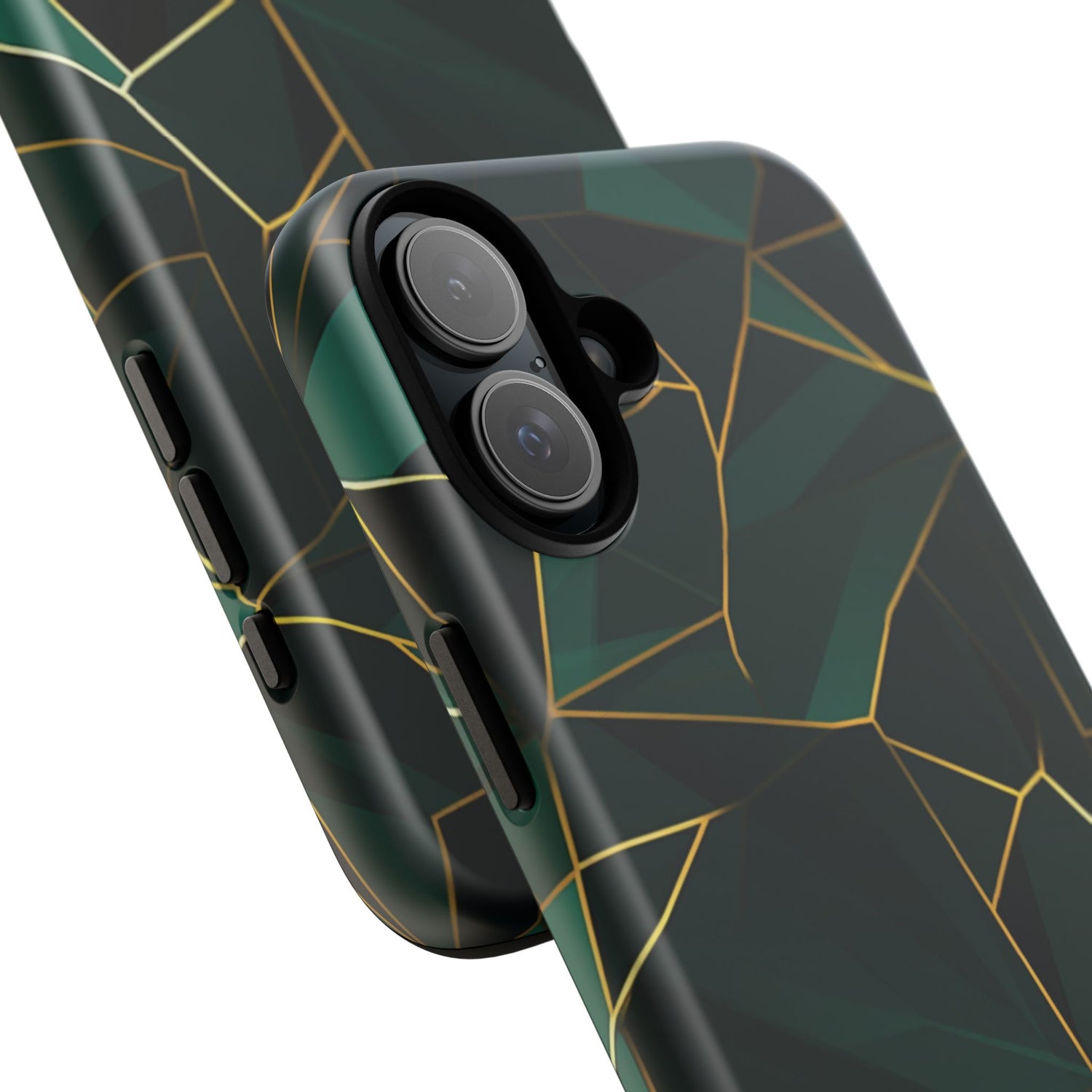 Emerald Veil - Geometric Luxe Phone Case