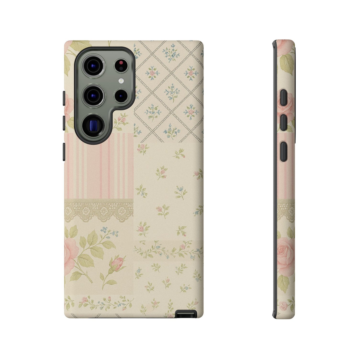 Floral Phone Case, Floral Tough Case, Protective Phone Case, Flower Case, Tough Phone Cover, Floral Tech Accessory Samsung Galaxy S23 Ultra Matte