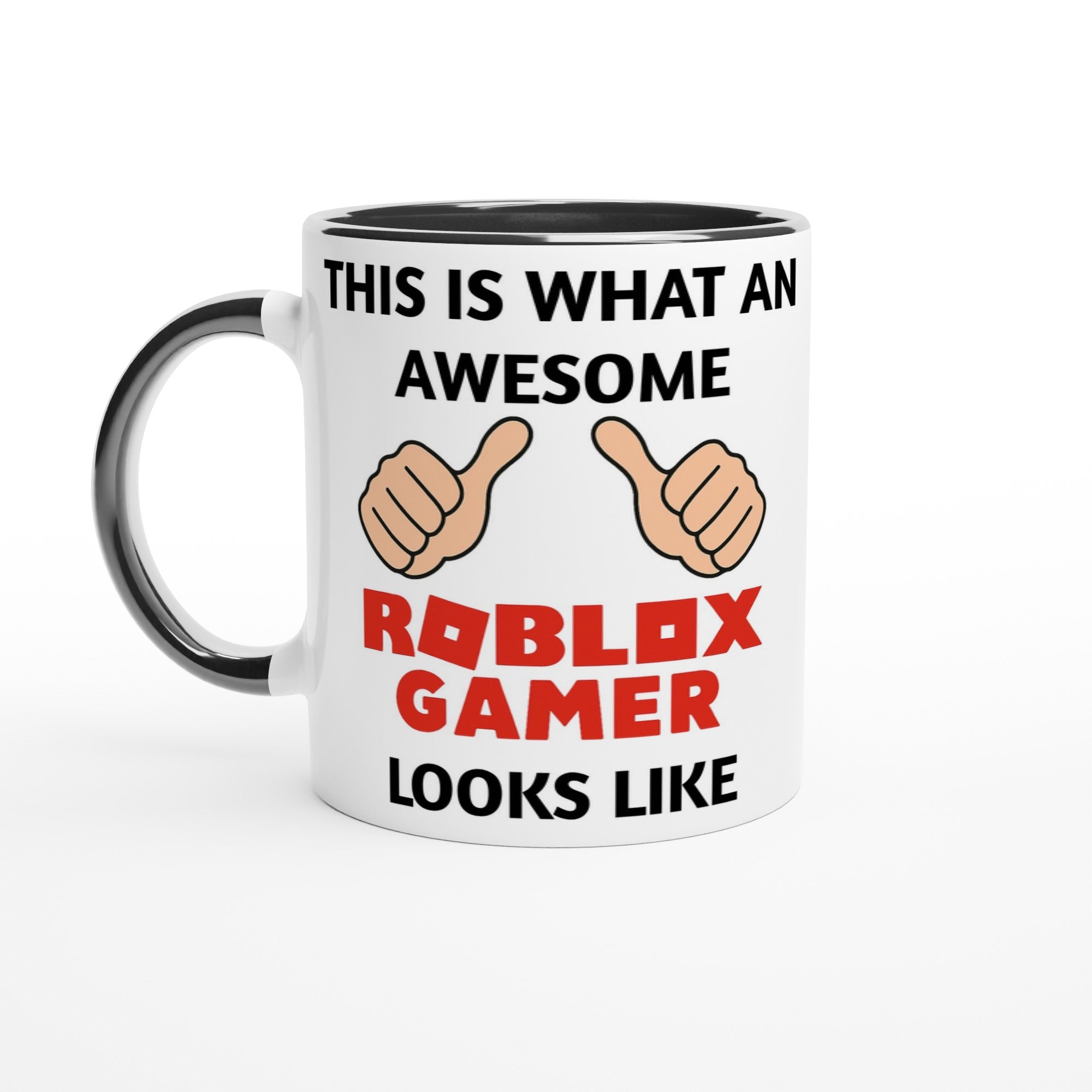 Roblox Gamer Mug – Funny Gift for Kids & Teens – This Is What an Awesome Roblox Gamer Looks Like – 11oz Coffee Cup for Gamers Ceramic Black