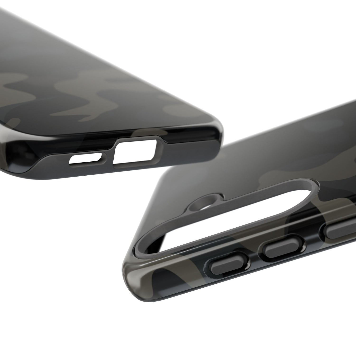 Black Camouflage Phone Case for iPhone, Samsung and Google Pixel