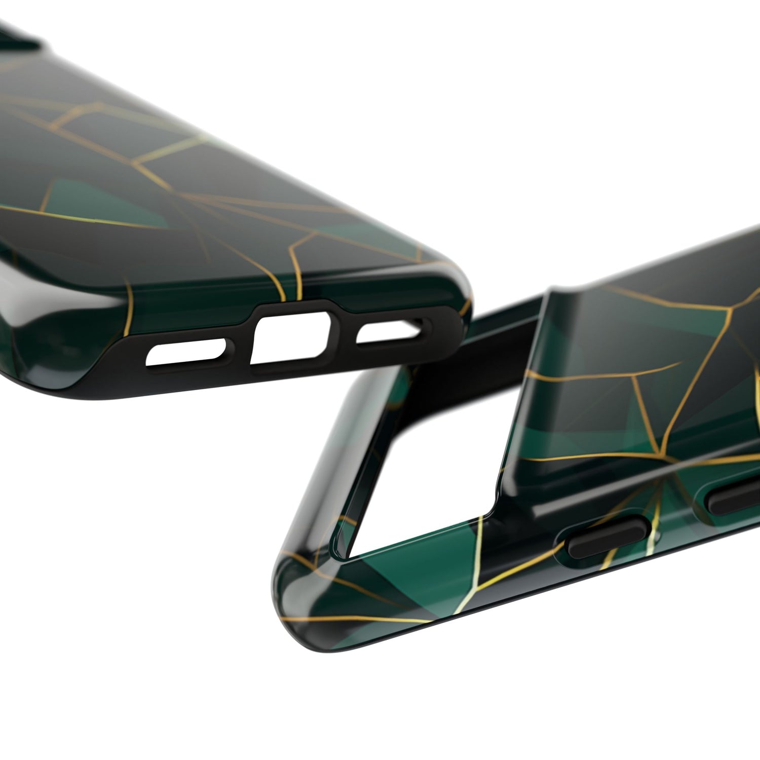 Emerald Veil - Geometric Luxe Phone Case
