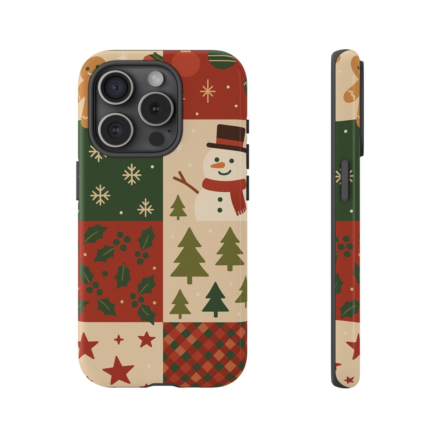 Festive Phone Case - Holiday Cheer, Christmas Gift, Winter Decor, Cute Cell Phone Cover, Seasonal Accessory, Unique Present iPhone 15 Pro Glossy