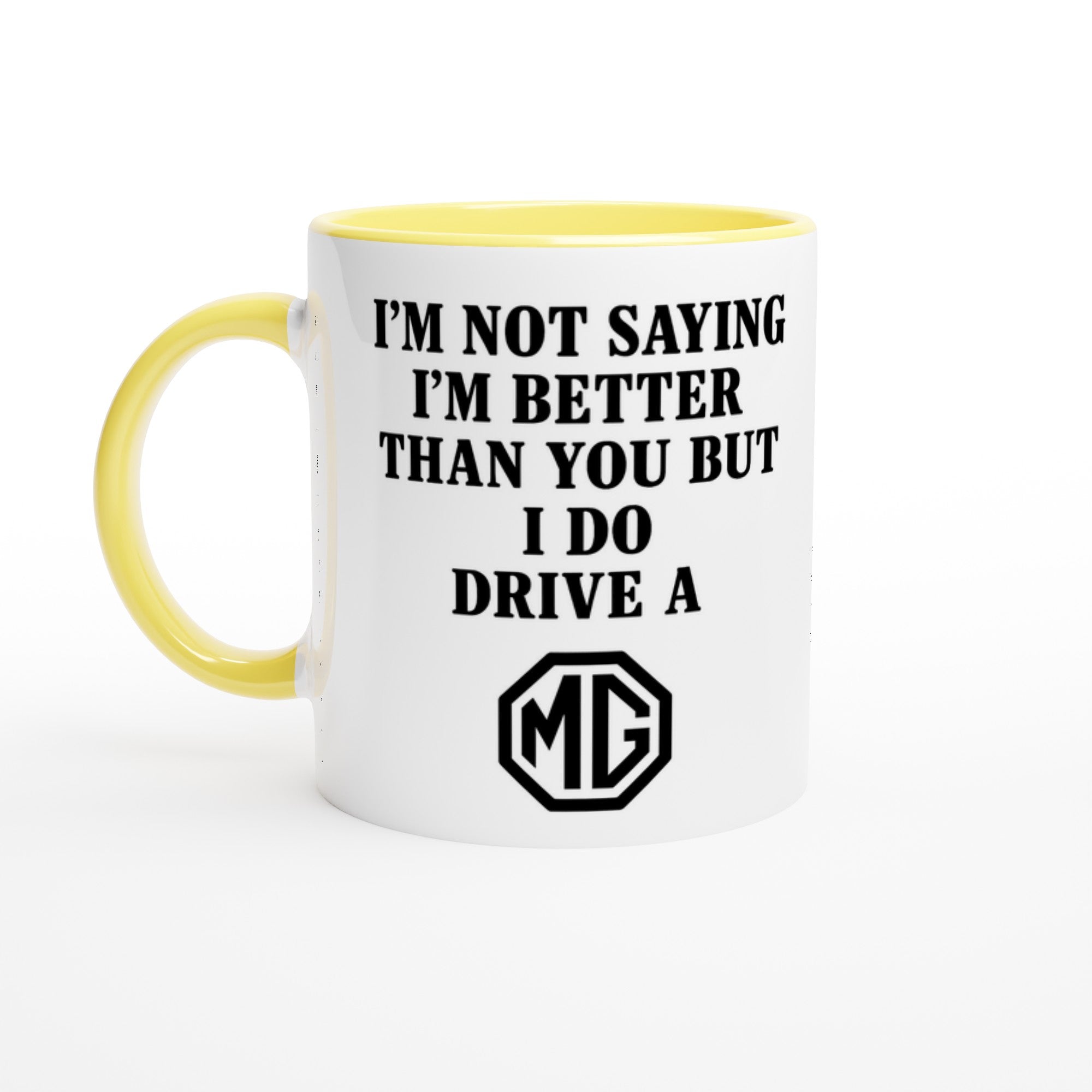 Personalized MG Mug - Custom Car Lover Gift - 11oz Ceramic Mug in Multiple Colors