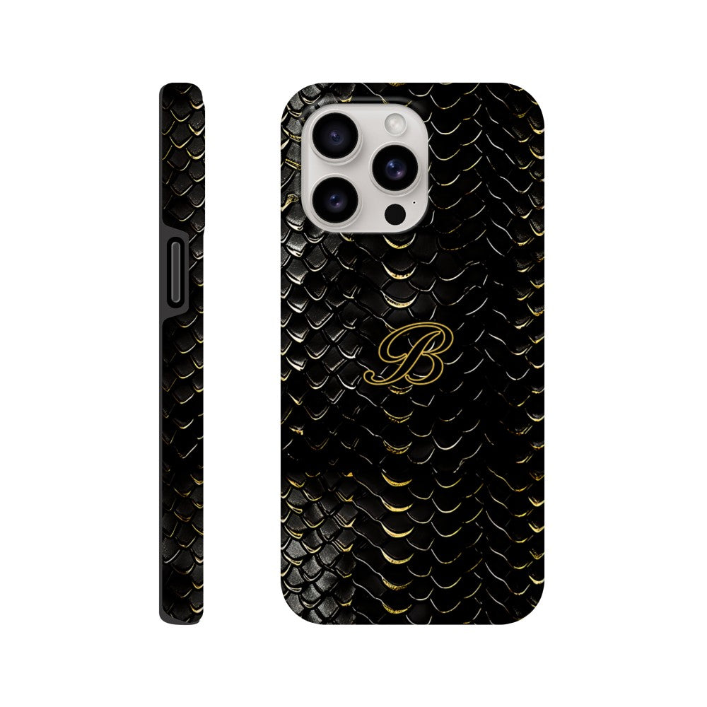 Luxury Dragon Scale Phone Case - iPhone 16, 15 Pro, Samsung S23 | Golden 3D Design