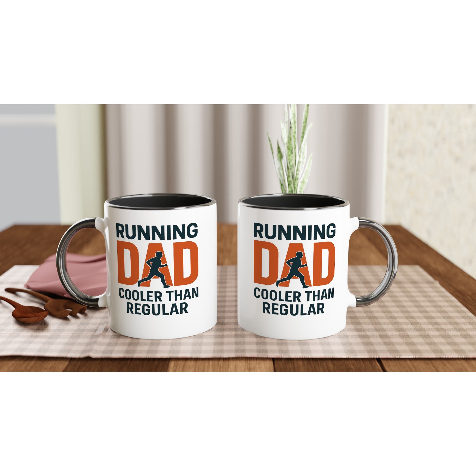 Running Dad Mug - Cooler than Regular Dad | 11oz Gift for Marathon Runners