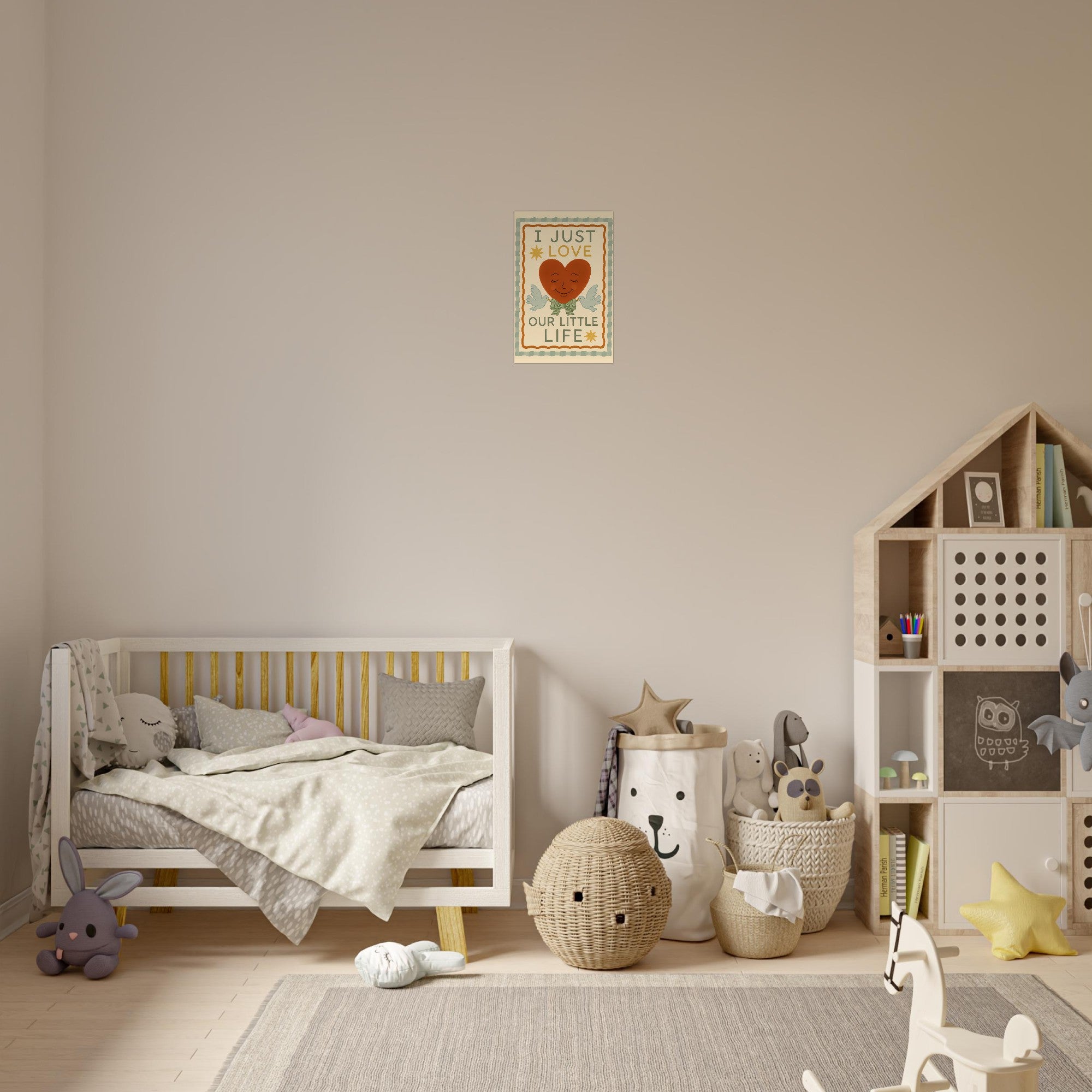 I Just Love Our Little Life Poster - Adorable Nursery Decor - Classic Matte Art Print - Unframed - Digital Download 28x43 cm XL (11x17″)