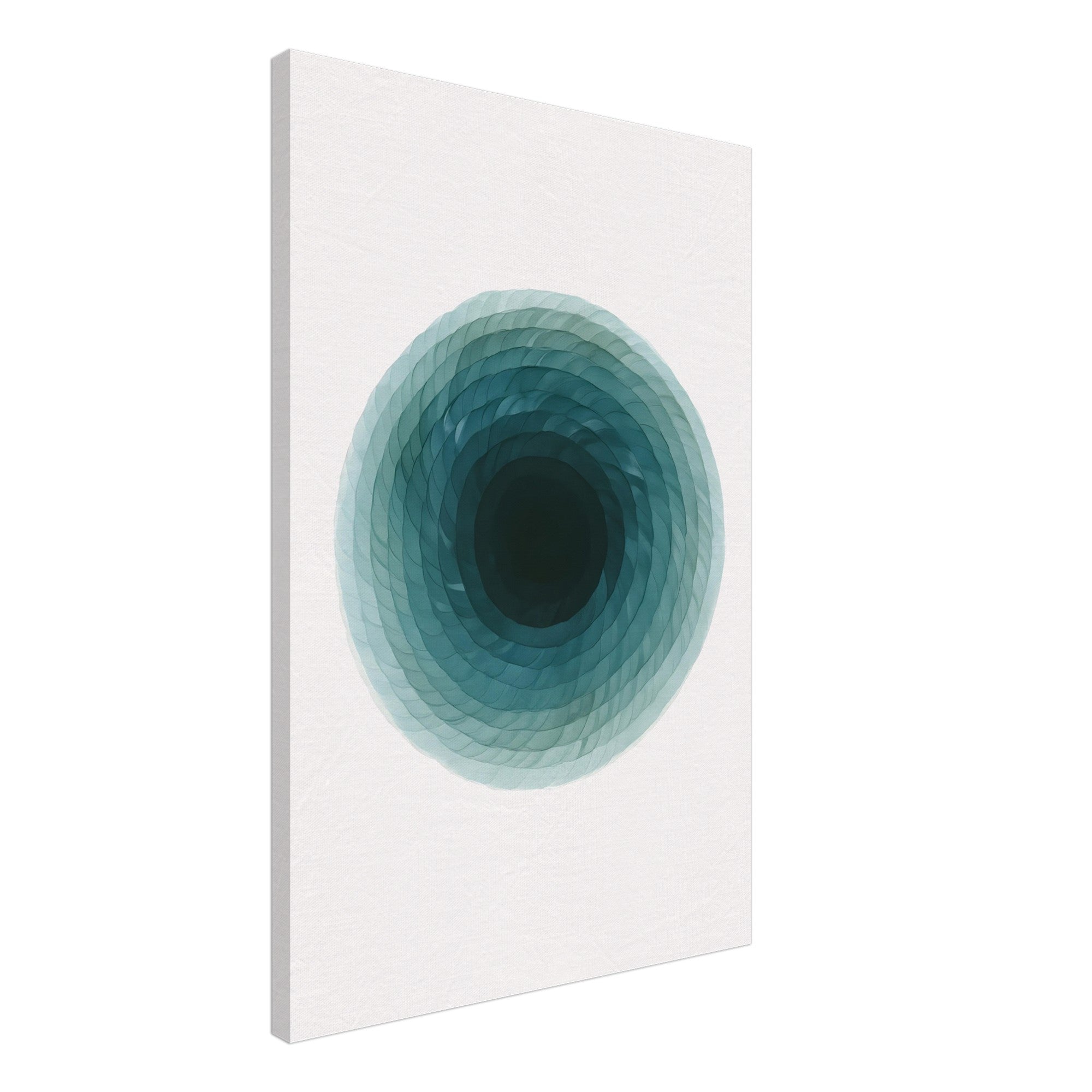 Deep Tranquility Canvas – Abstract Watercolor Spiral Art Print - Slim Canvas - Wall Art 50x75 cm 20x30″