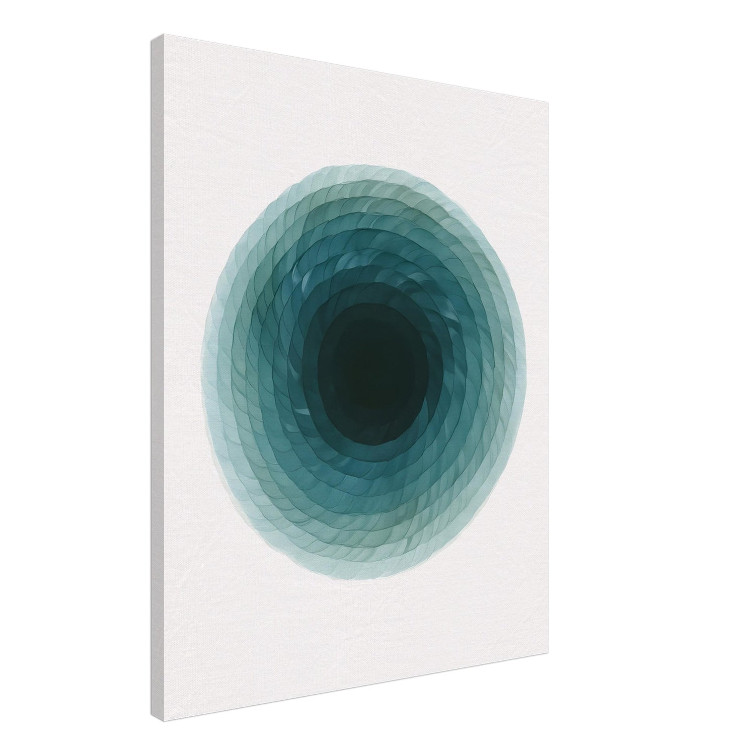 Deep Tranquility Canvas – Abstract Watercolor Spiral Art Print - Slim Canvas - Wall Art 60x75 cm 24x30″