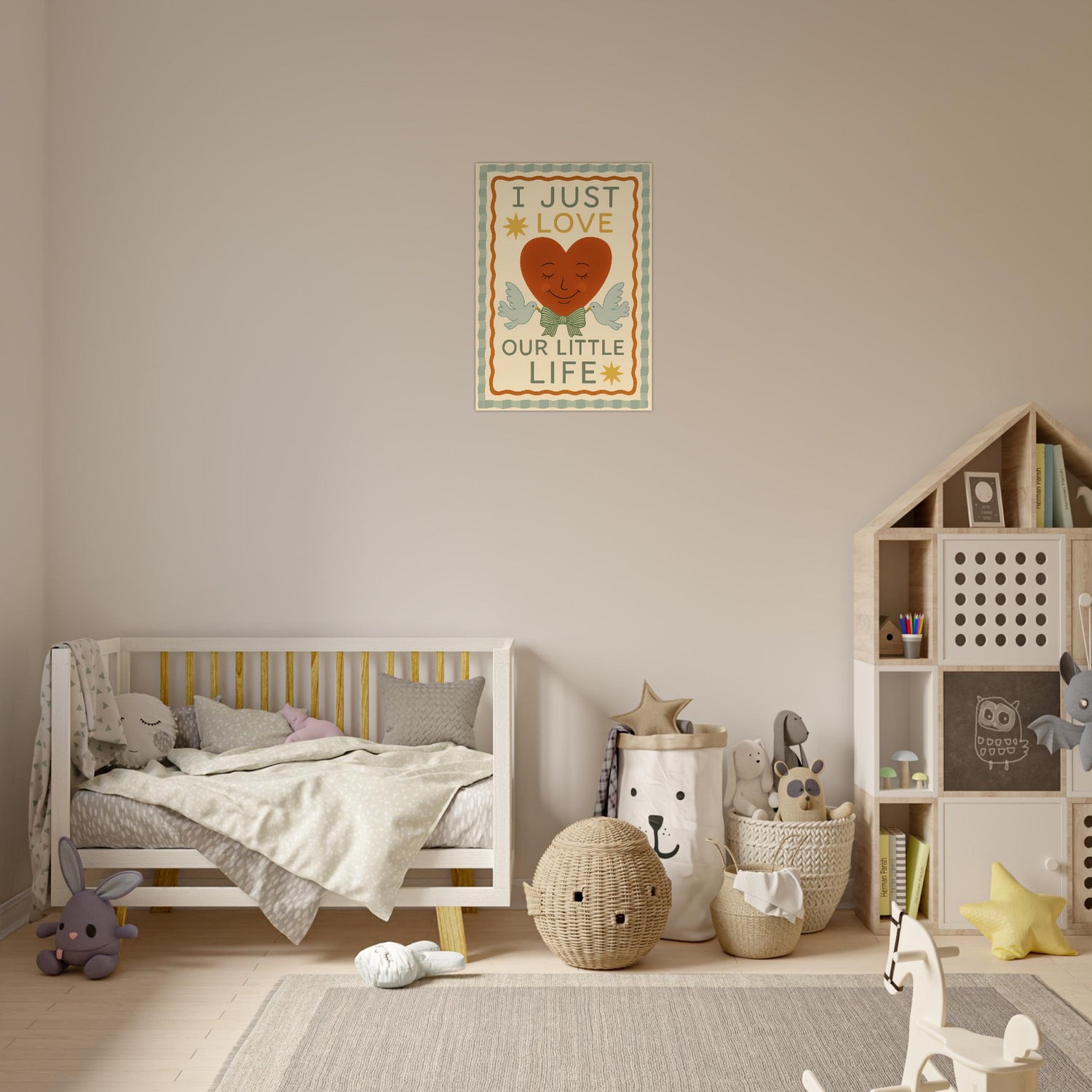 I Just Love Our Little Life Poster - Adorable Nursery Decor - Classic Matte Art Print - Unframed - Digital Download 50x70 cm 20x28″