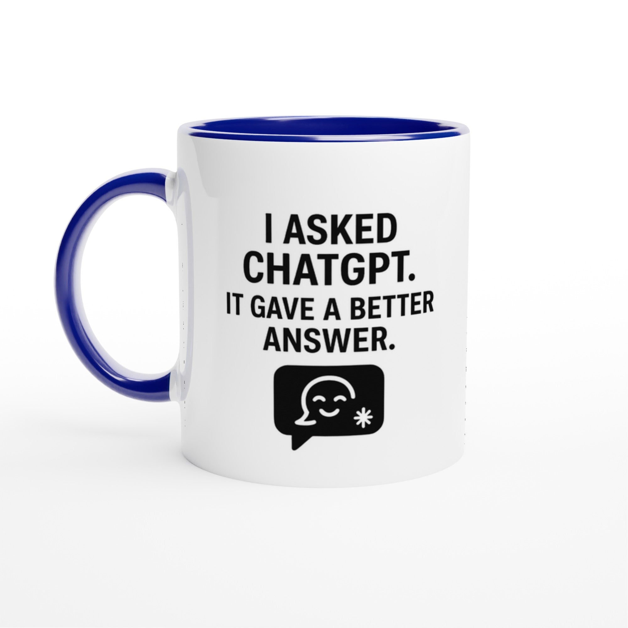 Funny ChatGPT Mug - AI Job Replacement Gift - Perfect Employee Leaving Mug Ceramic Blue