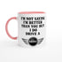 Mini Driver Mug - Funny 11oz Coffee Cup Gift for Car Enthusiasts Ceramic Pink