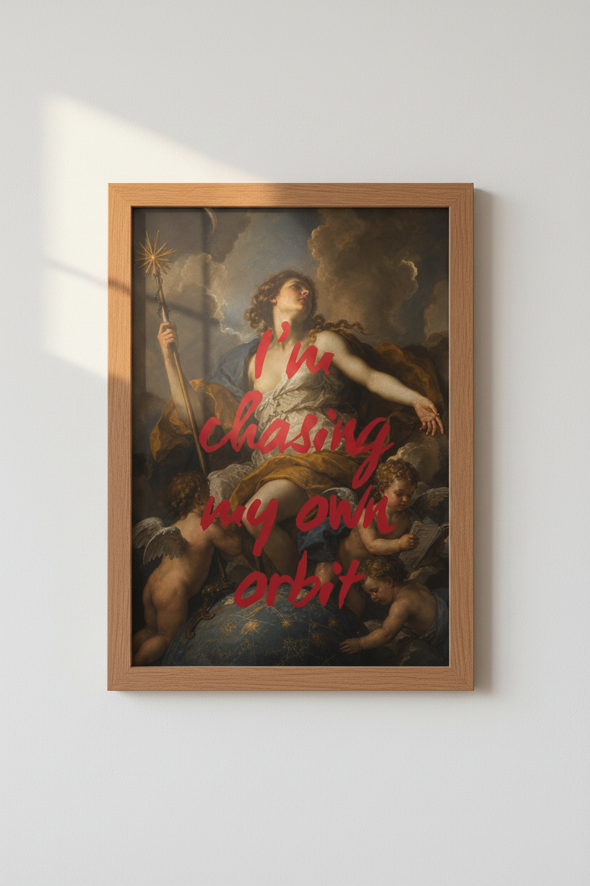 Altered Antique Wall Art Print | Dark Academia Living Room | Moody Classic Poster