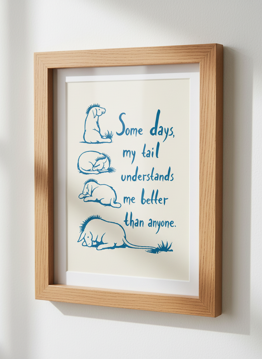 Eeyore Quote Wall Art Print | Child&