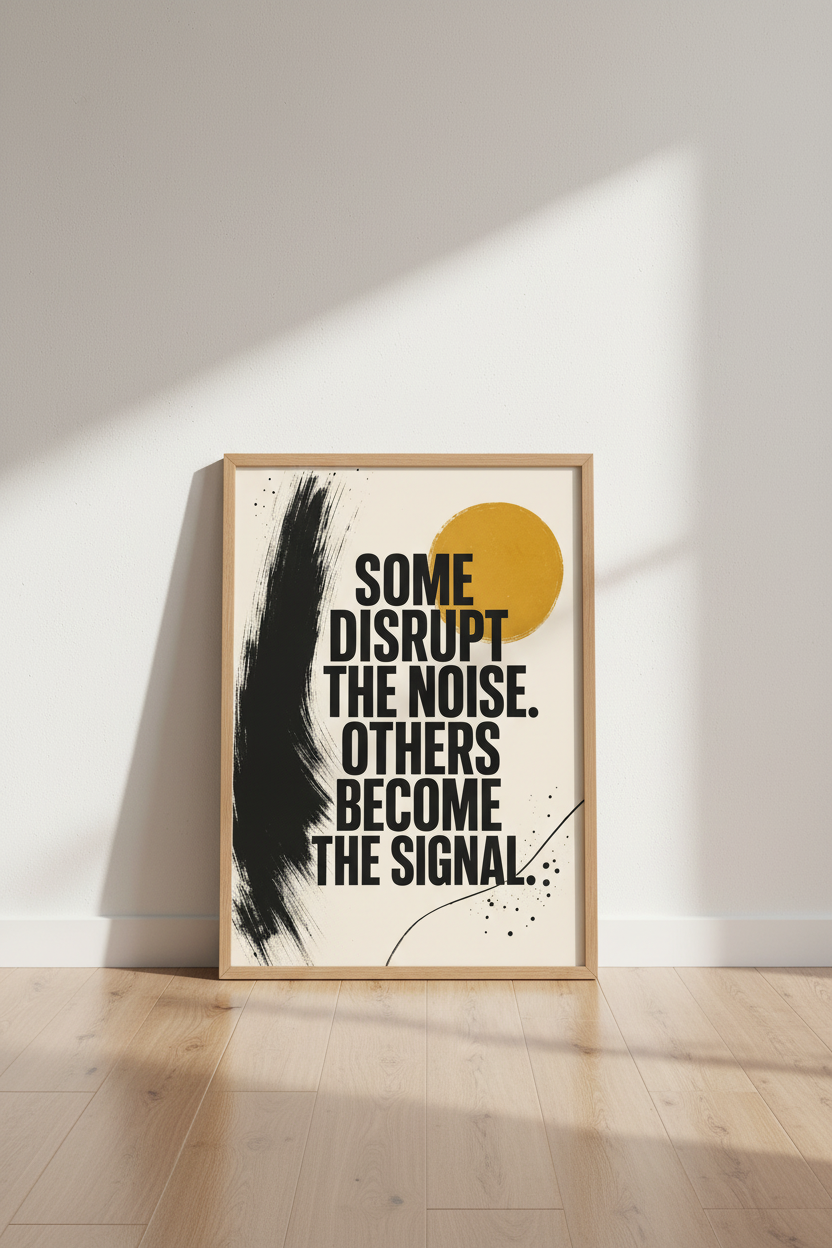 Motivational Quote Wall Art | Modern Abstract Poster, Office Decor, Digital & Framed