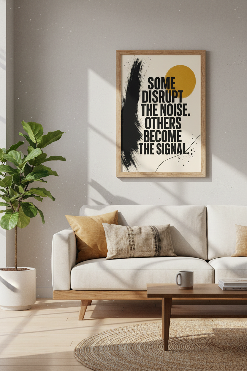Motivational Quote Wall Art | Modern Abstract Poster, Office Decor, Digital & Framed