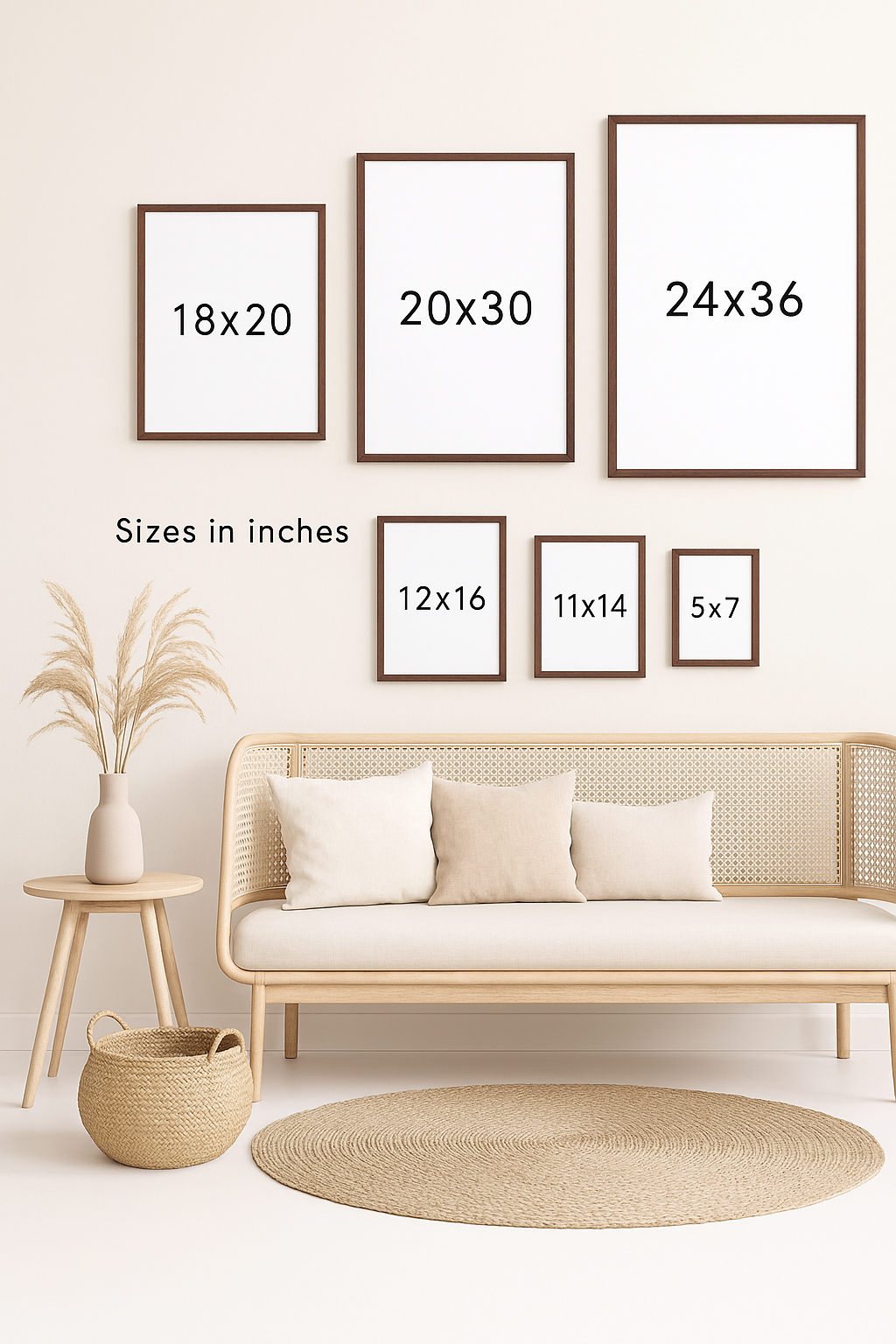 Watercolor Giraffe Wall Art Print | Nursery Decor | Boho Neutral Poster