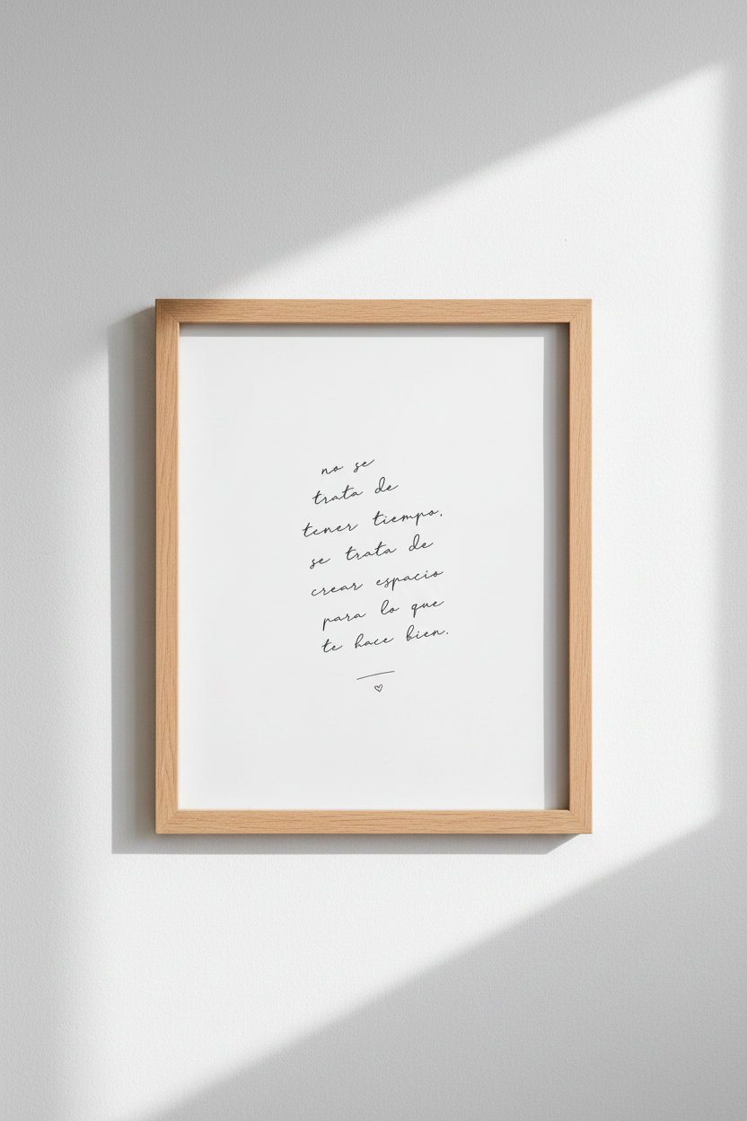 Spanish Quote Wall Art | Minimalist Black & White Print, Office Home Decor