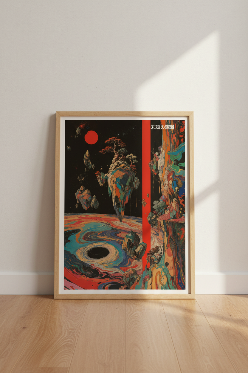 Surreal wall art print | Living Room Decor | Cosmic Poster