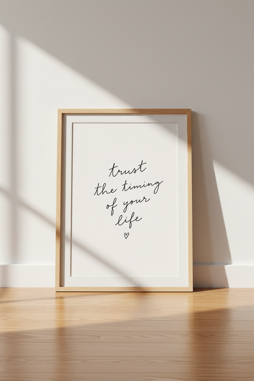 Inspirational Quote Wall Art Print | Office & Bedroom Decor | Minimalist Poster
