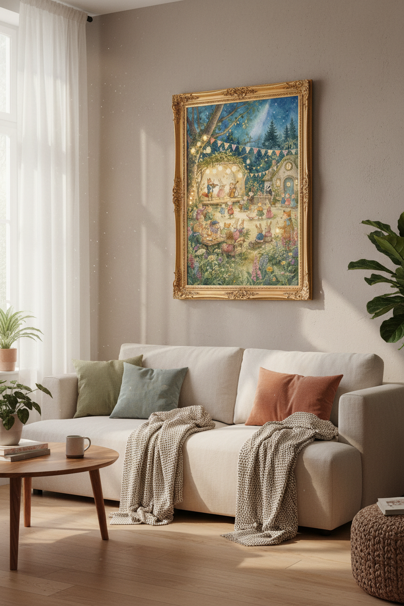 Whimsical Wall Art Print | Living Room Decor | Dream Poster