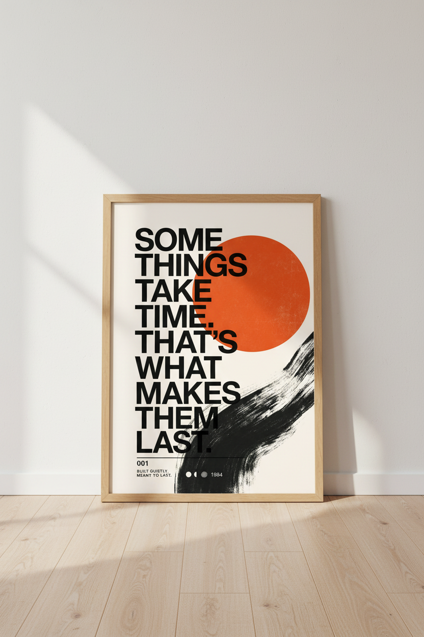 Modern Quote Wall Art | Motivational Typography Poster | Office Decor