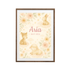 Personalised Woodland Baby Animal Nursery Print - Custom Name Poster