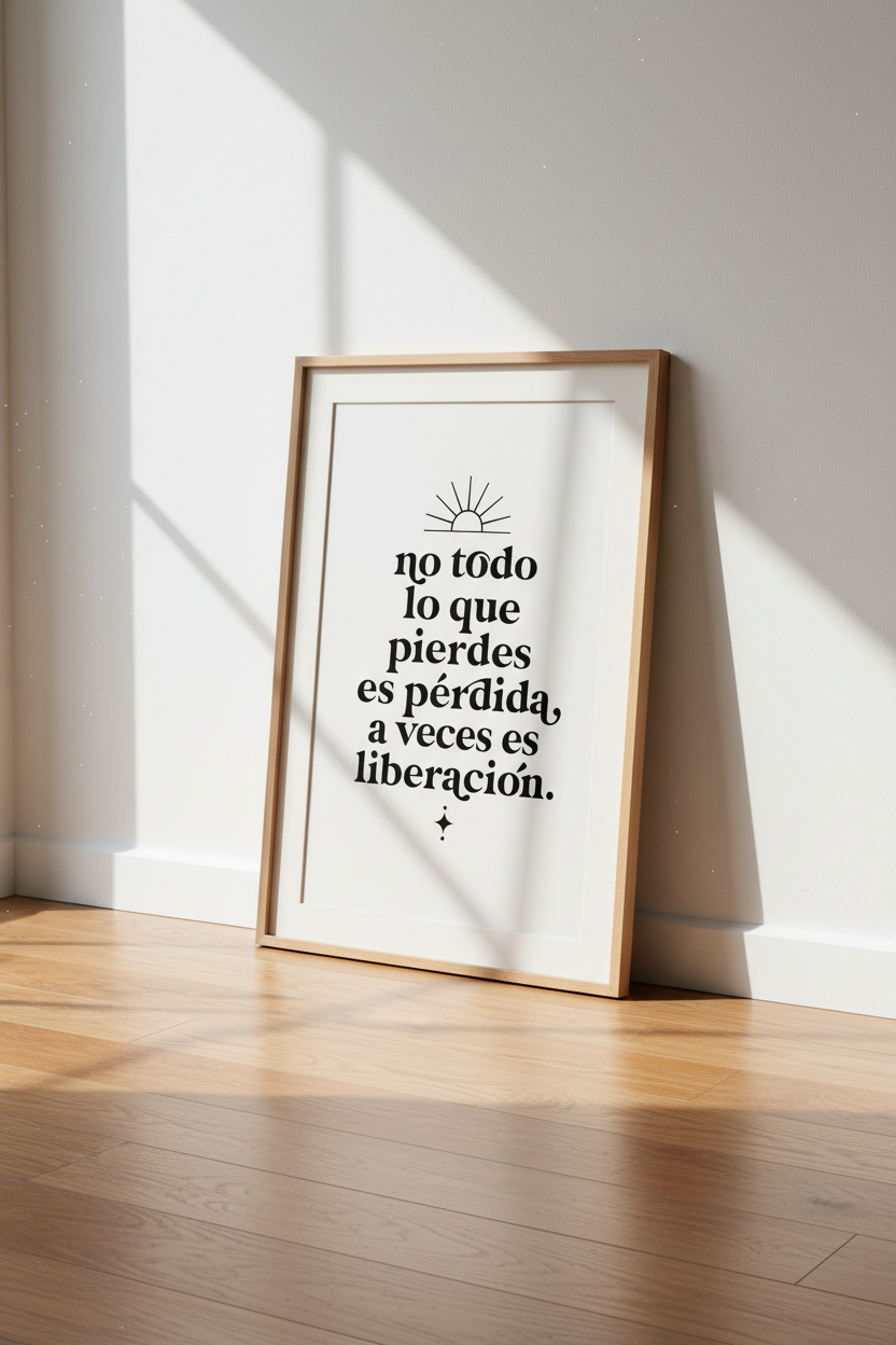 Spanish Quote Wall Art | Minimalist Black & White Poster, Office & Home Decor