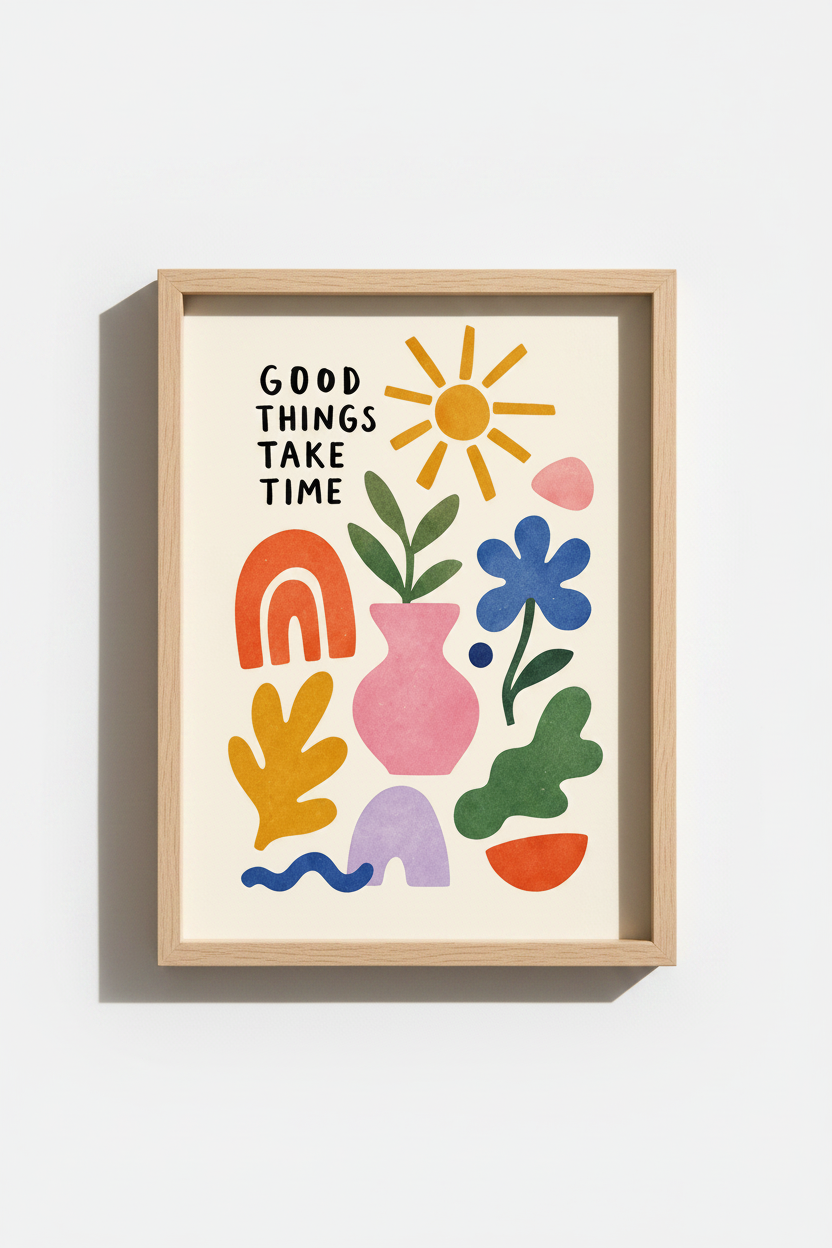 Colorful Wall Art Print | Living Room Decor | Bright Poster