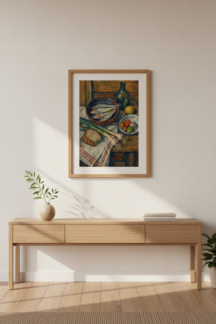 still life print | Impressionist Warmth, Rustic Kitchen Decor