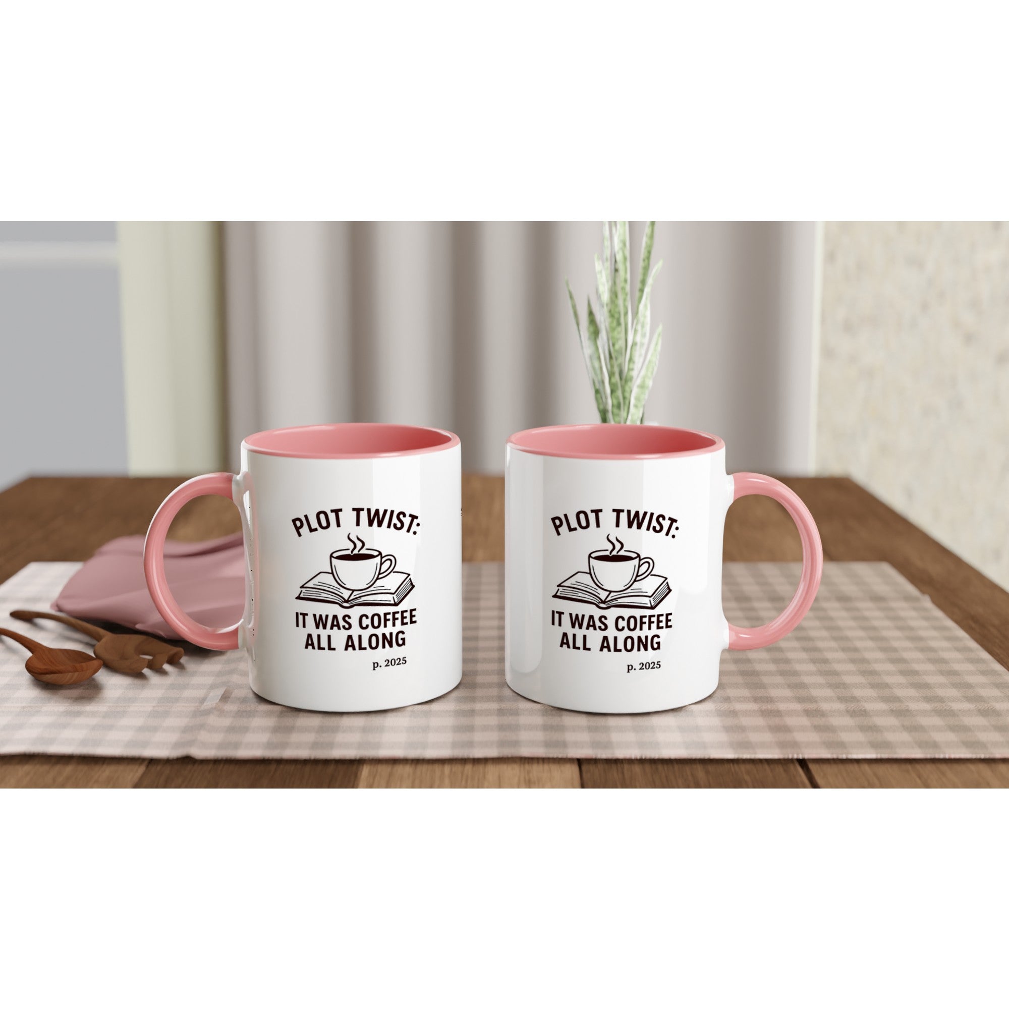 Plot Twist: It was Coffee All Along Mug - Perfect Gift for Readers & Book Lovers