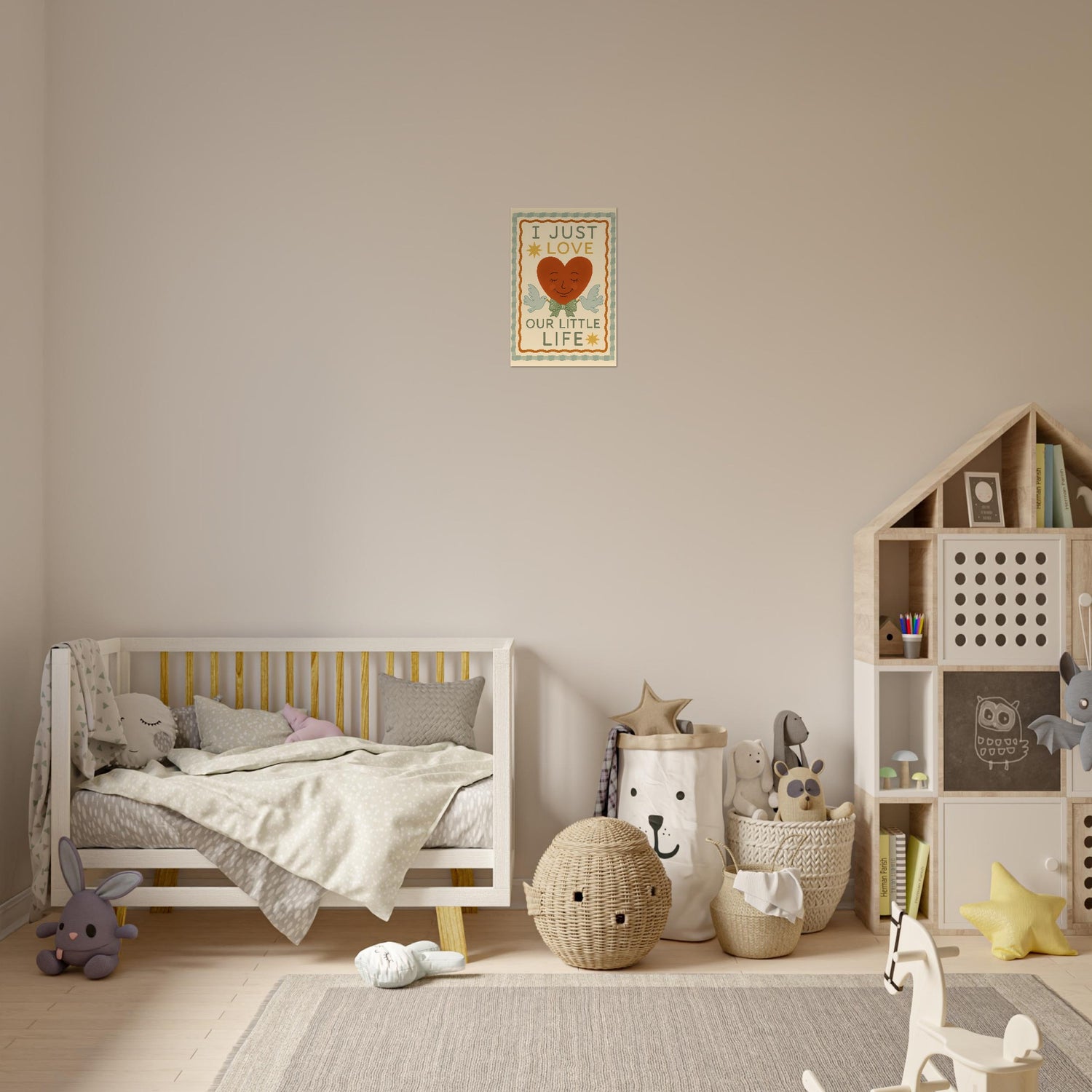 I Just Love Our Little Life Poster - Adorable Nursery Decor - Classic Matte Art Print - Unframed - Digital Download 30x45 cm 12x18″