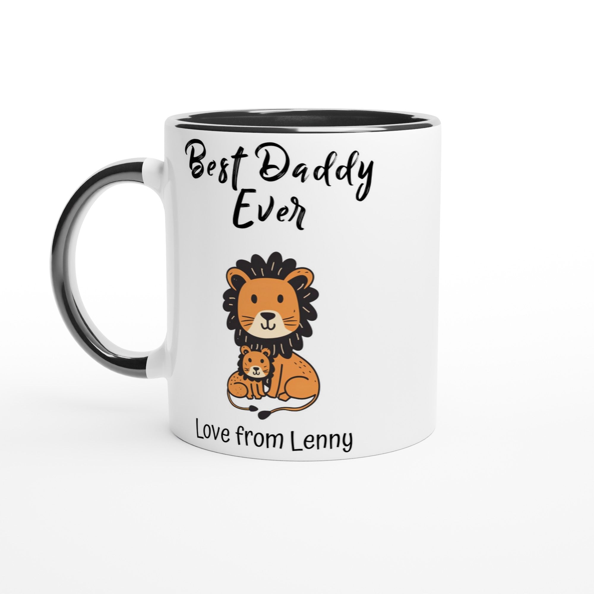 Personalized Lion Best Daddy Ever Mug - Father&
