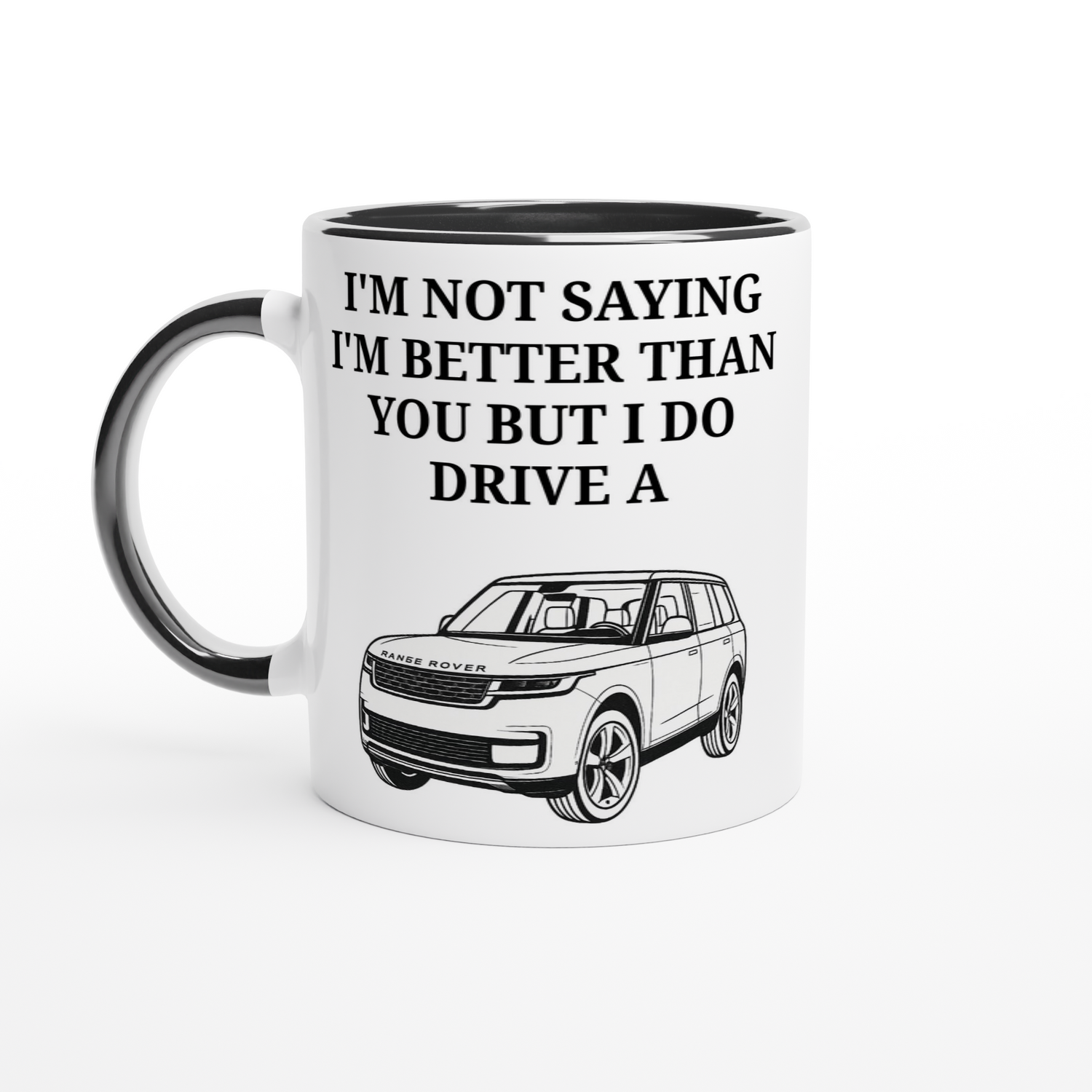 Funny Range Rover Mug – 11oz Luxury Car Driver Gift, Bold Statement Coffee Cup, Land Rover, Range Rover Gen 3 Lover Gift for Him or Her