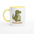 Mamasaurus Mug - Cute Dinosaur Coffee Cup - Perfect Gift for Moms Ceramic Yellow