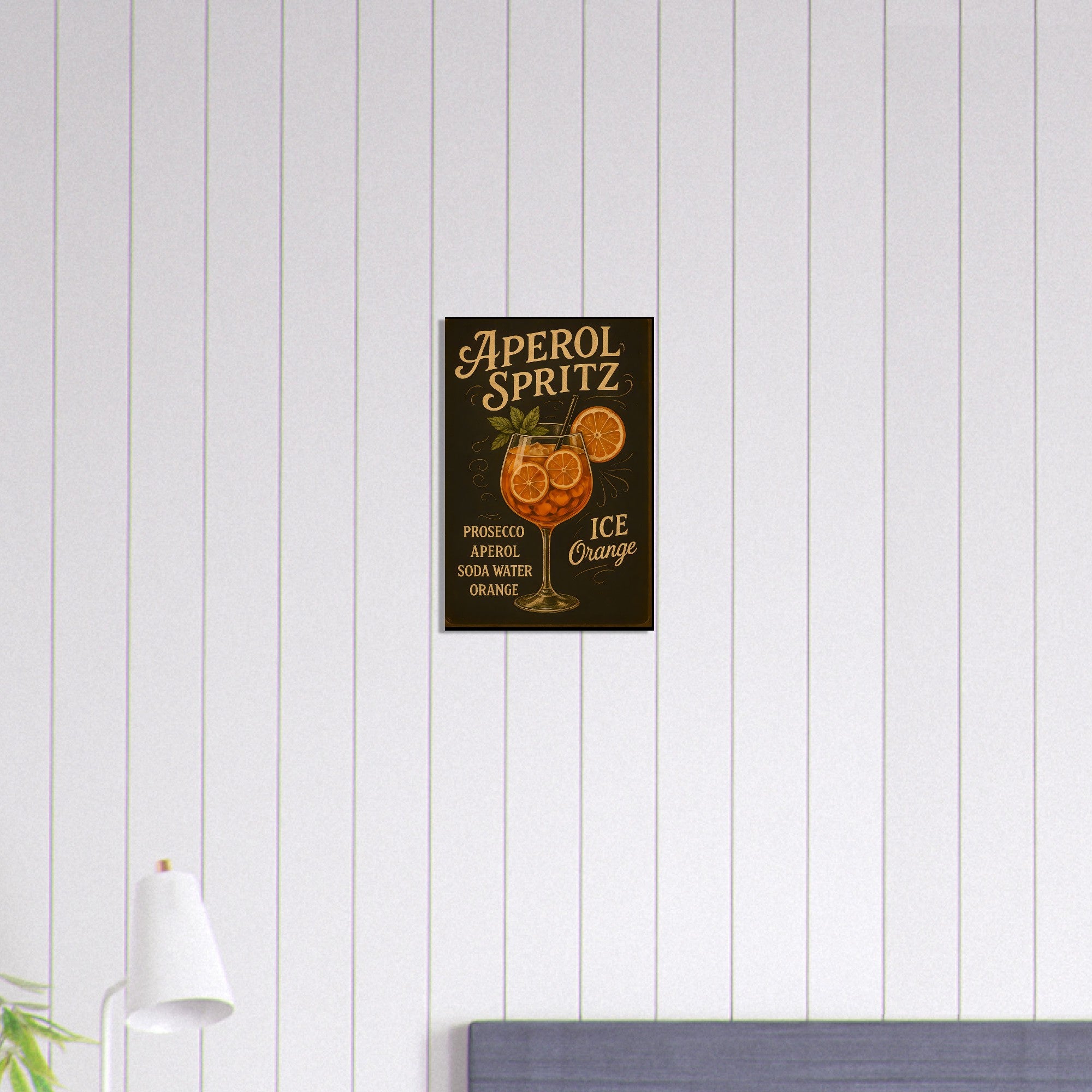 Aperol Spritz Poster - Stylish Art Print for Home Bar Decor - Perfect Gift for Cocktail Lovers 30x45 cm 12x18″