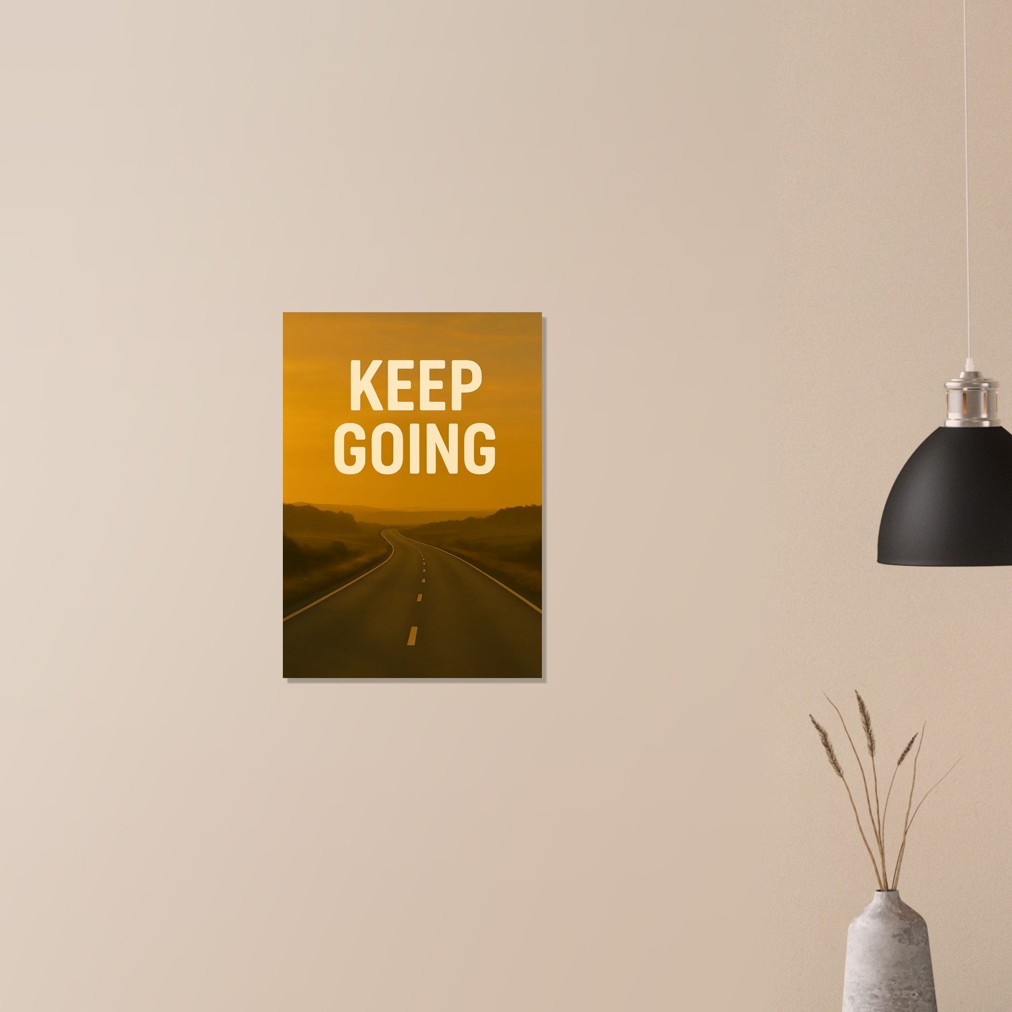 Keep Going Motivational Poster - Inspiring Wall Art - Positive Quotes Decor - Art Print A2 (42 x 59.4 cm)