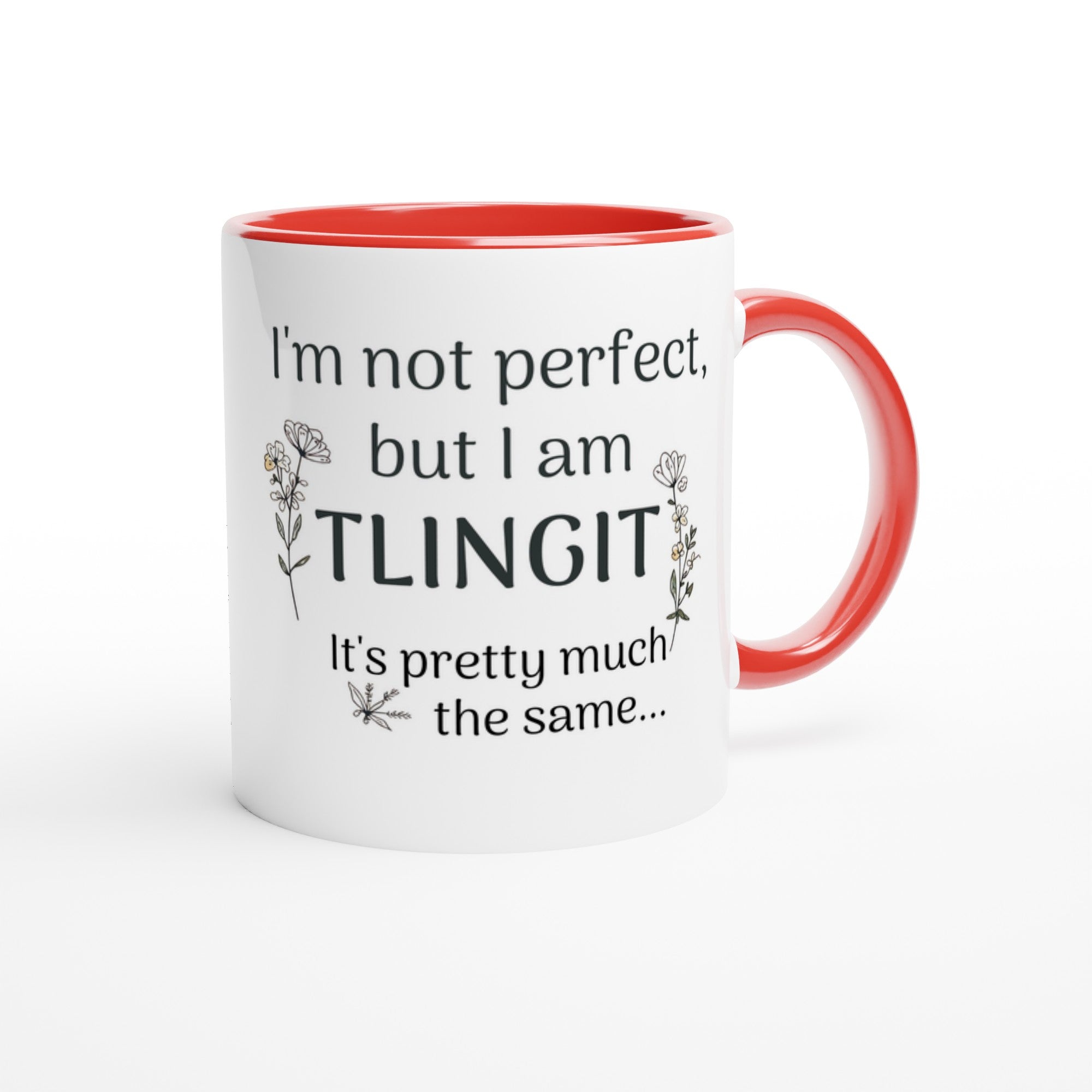 Proud Tlingit First Nations Mug | 11oz Coffee Cup | Native Community Lover Gift Ceramic Red