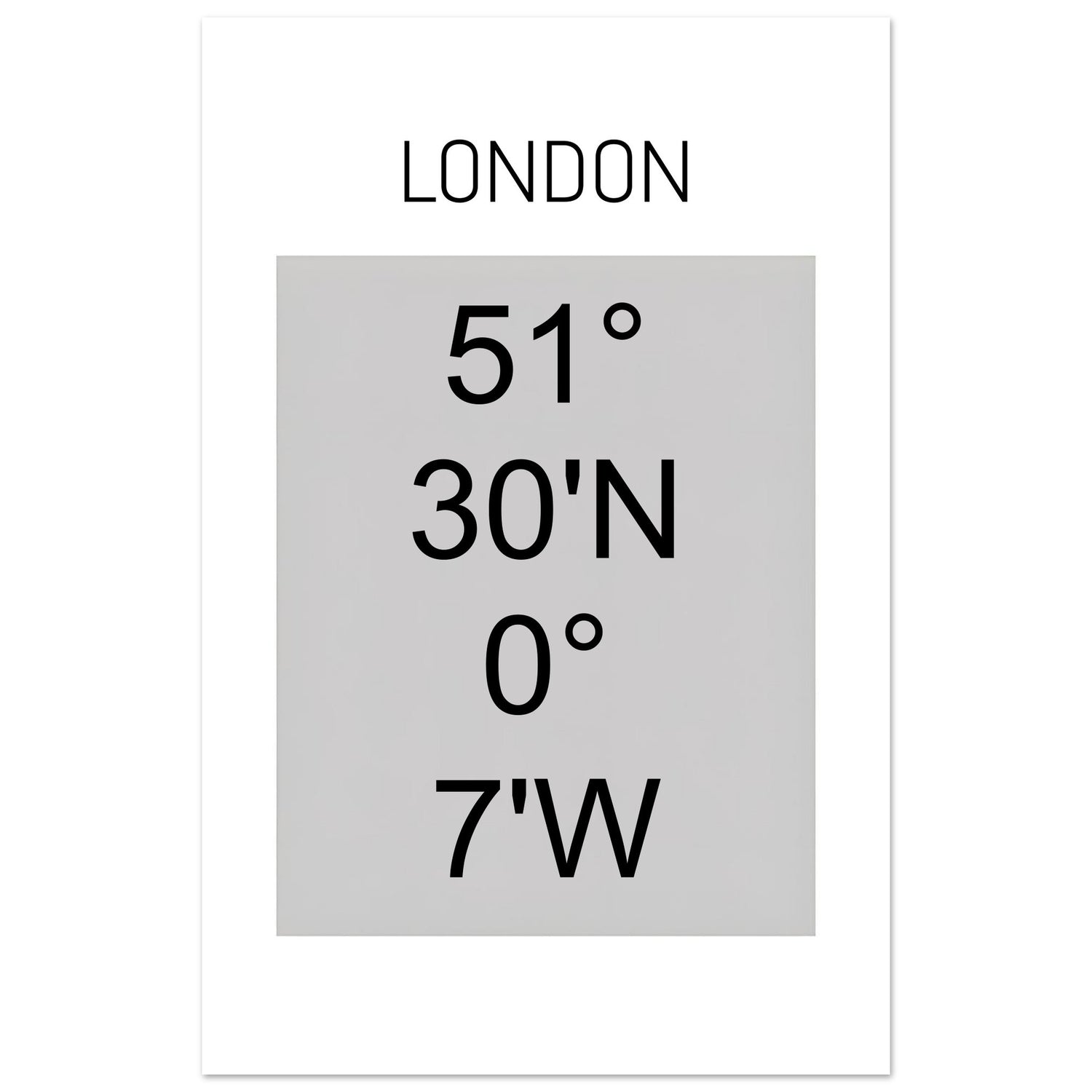 Sheffield Coordinates Poster Print | Minimalist Unframed Wall Art Decor A3 A4 A5 28x43 cm XL (11x17″)