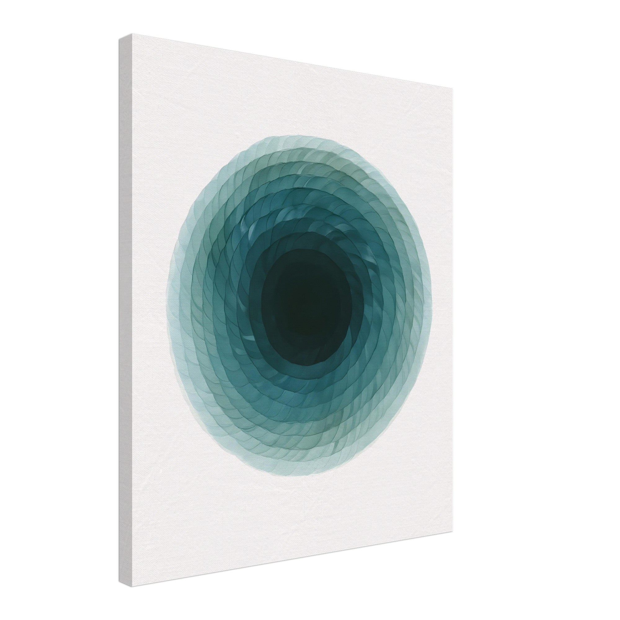 Deep Tranquility Canvas – Abstract Watercolor Spiral Art Print - Slim Canvas - Wall Art 50x60 cm 20x24″