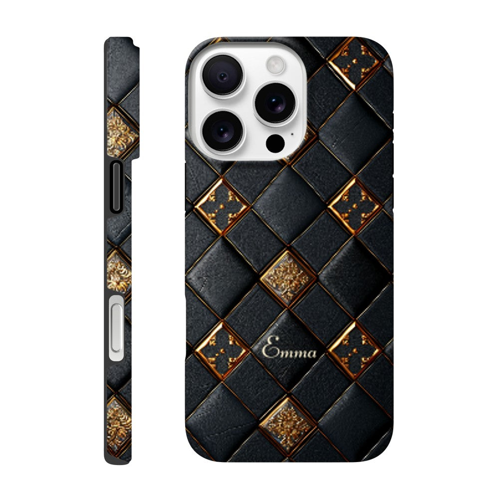 Personalized iPhone 16 and 15 Pro Max Cover,Luxury Checkers Pattern Tough Case,Custom Design,iPhone 16,15,14,13,12,11 iPhone 16 Pro Max