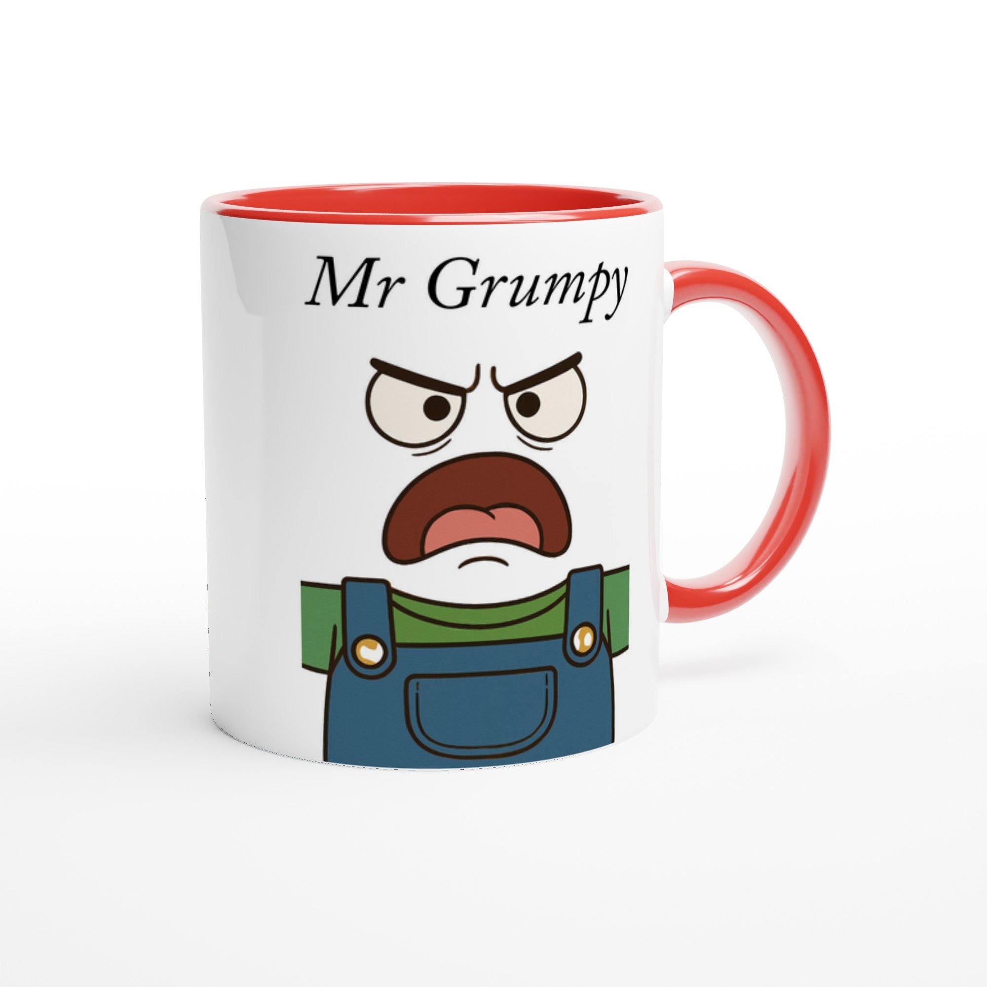 Mr Grumpy Mug - Fun 11oz Ceramic Coffee Cup - Perfect Gift for Dad, Friends & Co-workers